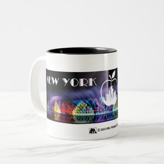 NEW YORK SPARKLE ZWEIFARBIGE TASSE (Vorderseite Links)