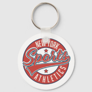 New York Sport Athletik Logo Klassischer Rund Stic Schlüsselanhänger