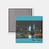 New York Square Magnet (Vorderseite/Rückseite)