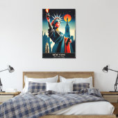 New York: Staat der natürlichen Schönheit Leinwanddruck (Insitu (Schlafzimmer))