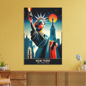 New York: Staat der natürlichen Schönheit Leinwanddruck (Insitu (Wohnzimmer))