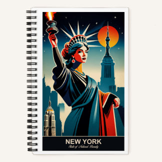 New York: Staat der natürlichen Schönheit Notizblock