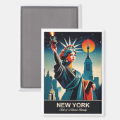 New York: Staat des Natural Beauty Magnet (Vorderseite/Rückseite)