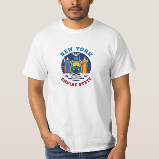 NEW YORK STAAT FLAG T-Shirt (Vorderseite)