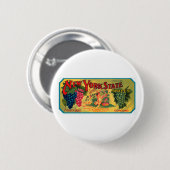New York Staat Grapes Button (Vorne & Hinten)