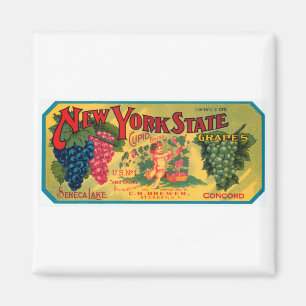 New York Staat Grapes Magnet
