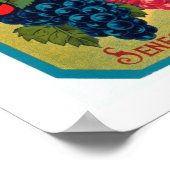 New York Staat Grapes Poster (Ecke)