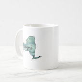 New York Staat Map Kaffeetasse (Vorderseite Links)