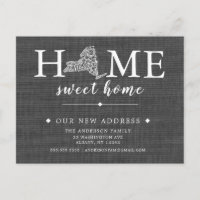 NEW YORK Staat Moving Announcement Post Card