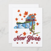 New York Staat Travel Poster (Vorne/Hinten)