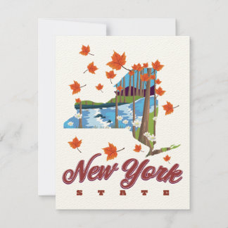 New York Staat Travel Poster