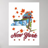 New York Staat Travel Poster (Vorne)
