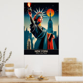 New York: Staat von Natural Beauty Travel Poster (Küche)