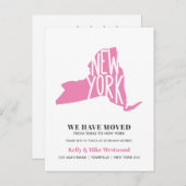 NEW YORK STAAT Wir haben neue Adresse Neue Zuhause Postkarte (Vorne/Hinten)