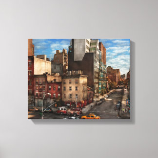 New York - Stadt - Die Ecke 10. Ave & W 18. Leinwanddruck
