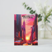 NEW YORK STADT DREAMS ART POSTCARD POSTKARTE (Stehend Vorderseite)