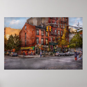 New York - Stadt - Ecke Einbahnstraße & Diese Stra Poster