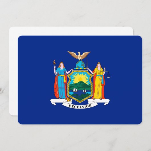 New York State Flag Design (Vorne/Hinten)