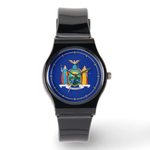 New York State Flag Design Armbanduhr
