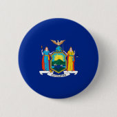 New York State Flag Design Button (Vorderseite)
