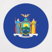 New York State Flag Design Etiketten (Design 2)