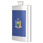 New York State Flag Design Flachmann (Links)