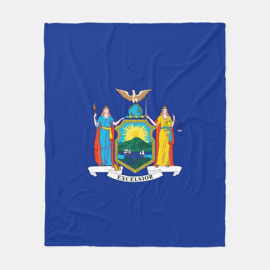 New York State Flag Design Fleecedecke (Vorderseite)