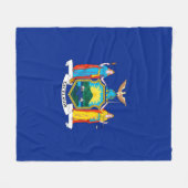 New York State Flag Design Fleecedecke (Vorderseite (Horizontal))