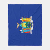New York State Flag Design Fleecedecke (Vorderseite)