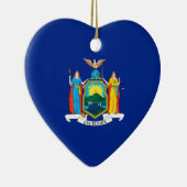 New York State Flag Design Keramik Ornament (Rechts)