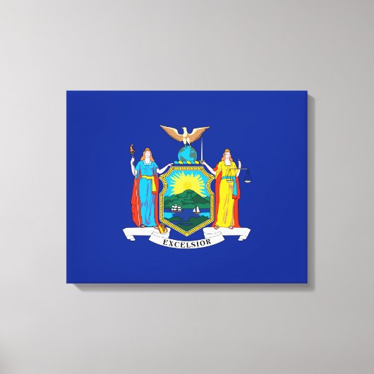 New York State Flag Design Leinwanddruck (Vorderseite)