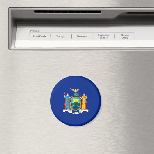New York State Flag Design Magnet (In Situ (Geschirrspüler))