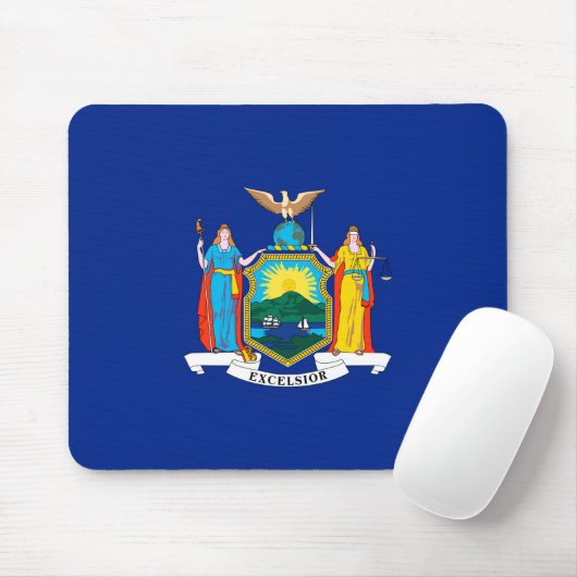 New York State Flag Design Mousepad (Mit Mouse)
