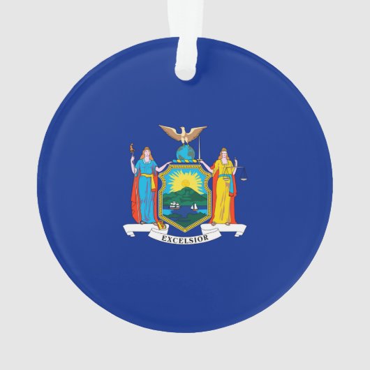 New York State Flag Design Ornament (Rückseite)