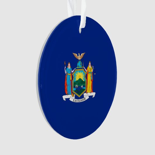 New York State Flag Design Ornament (Vorderseite)