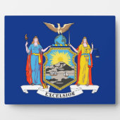 New York State Flag Plaque Fotoplatte (Vorderseite)