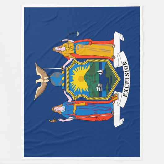 New York State Flag Print Patriota Fleecedecke (Vorderseite)