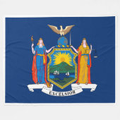 New York State Flag Print Patriota Fleecedecke (Vorderseite (Horizontal))