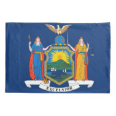 New York State Flag Print Patriota Kissenbezug (Rückseite)