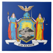 New York State Flag Tile Fliese (Vorderseite)