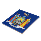 New York State Flag Tile Fliese (Seite)