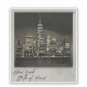 New York State of Mind, City Lights Vinyl-Aufklebe Aufkleber (Vorderseite)