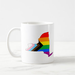 New York State Pride LGBTQ Progress Pride Kaffeetasse
