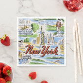 New York State Seiten Papier  Serviette (Beispiel)