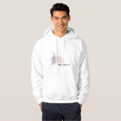 New York - Statue der Liberty USA Flag Hoodie (Vorne ganz)