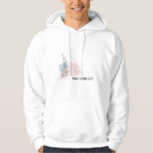 New York - Statue der Liberty USA Flag Hoodie (Vorderseite)