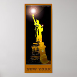 New York Statue of Liberty - 02 - Travel Poster