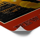 New York Statue of Liberty - 03 - Travel Poster (Ecke)