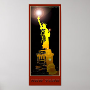 New York Statue of Liberty - 03 - Travel Poster