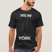 New York Statue Of Liberty Halftone Effect  T-Shirt (Vorderseite)
